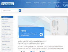 Tablet Screenshot of meinberg.de